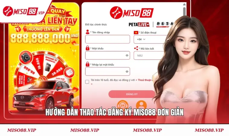 Miso88 31 Hướng dẫn thao tác đăng ký MISO88 đơn giản
