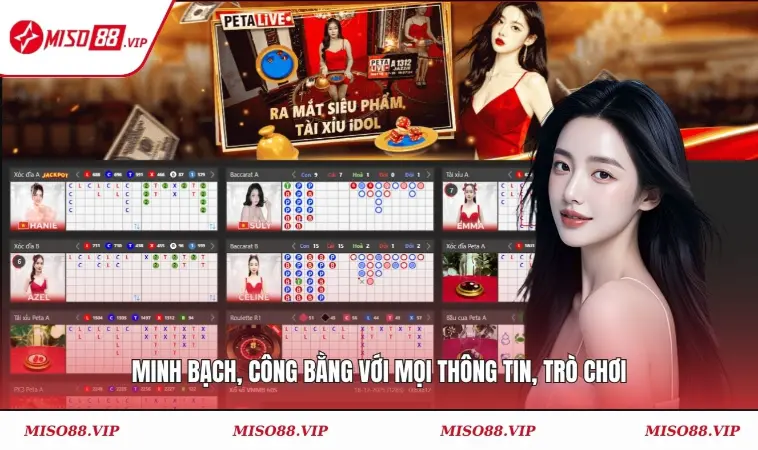 Miso88 28 Minh bạch, công bằng với mọi thông tin, trò chơi
